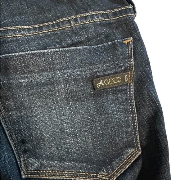 Agolde Chloe Dark Wash Low Rise Straight Leg Size 24 Rodeo Western Festival - Picture 8 of 10